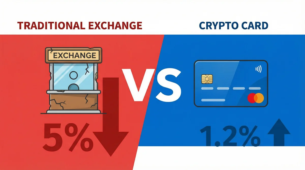 仮想通貨カード手数料比較インフォグラフィック